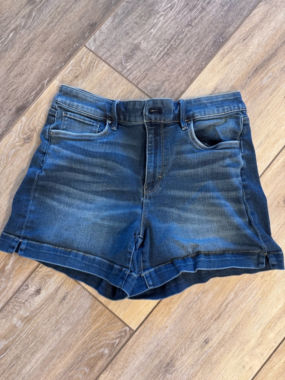 Classic Dark Blue Denim Women's Shorts